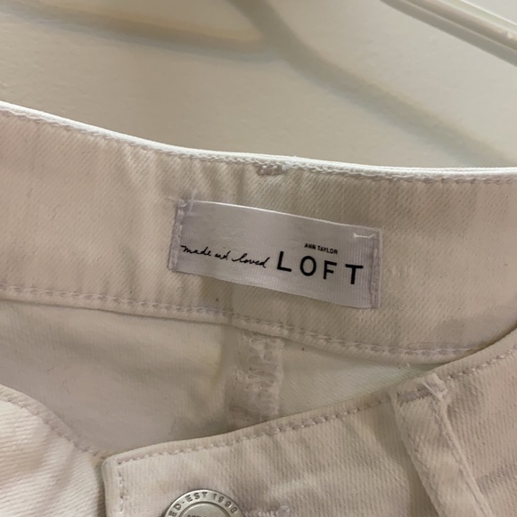 LOFT White Skinny Jeans - Size 28 - Picture 2 of 4